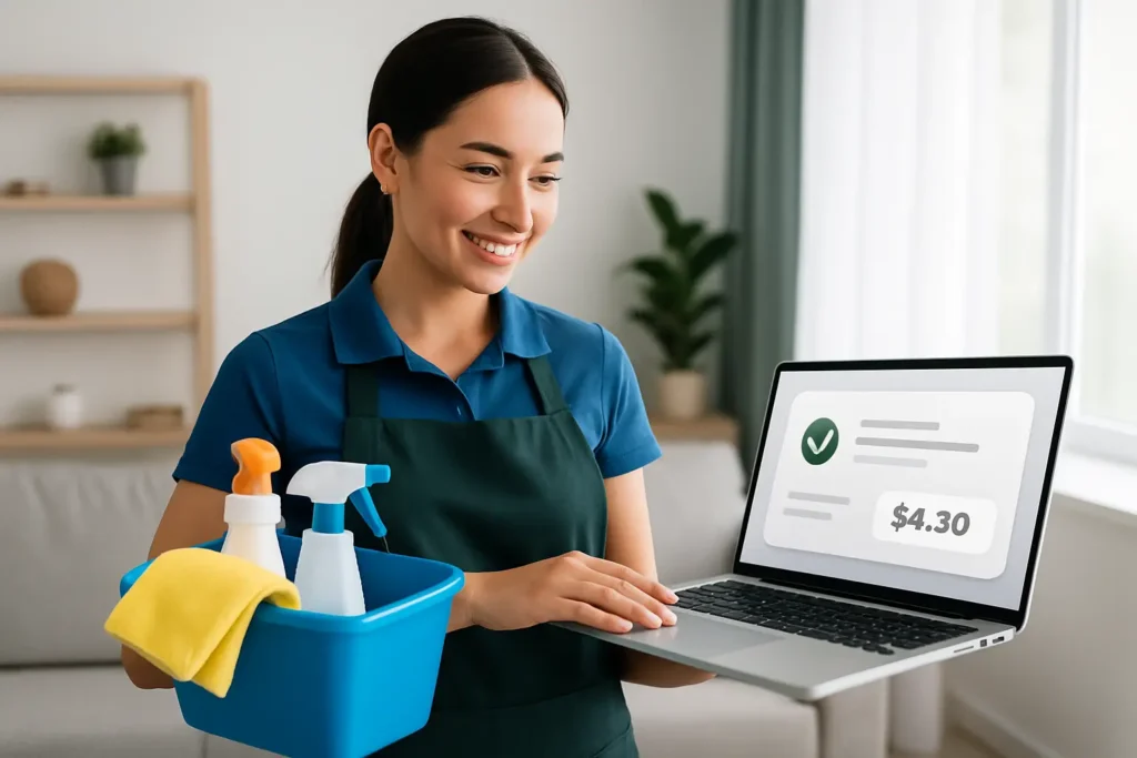 Sofortige Online-Putzangebote ohne Überraschungen