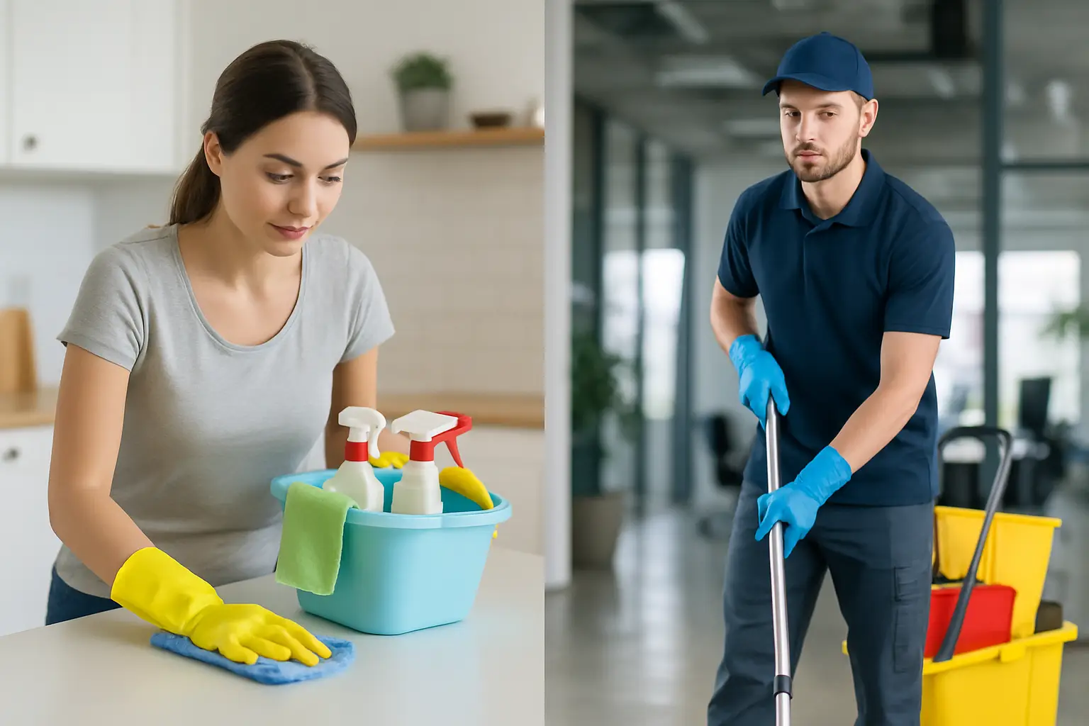 Privat- vs. Gewerbliche Reinigung: Was passt?